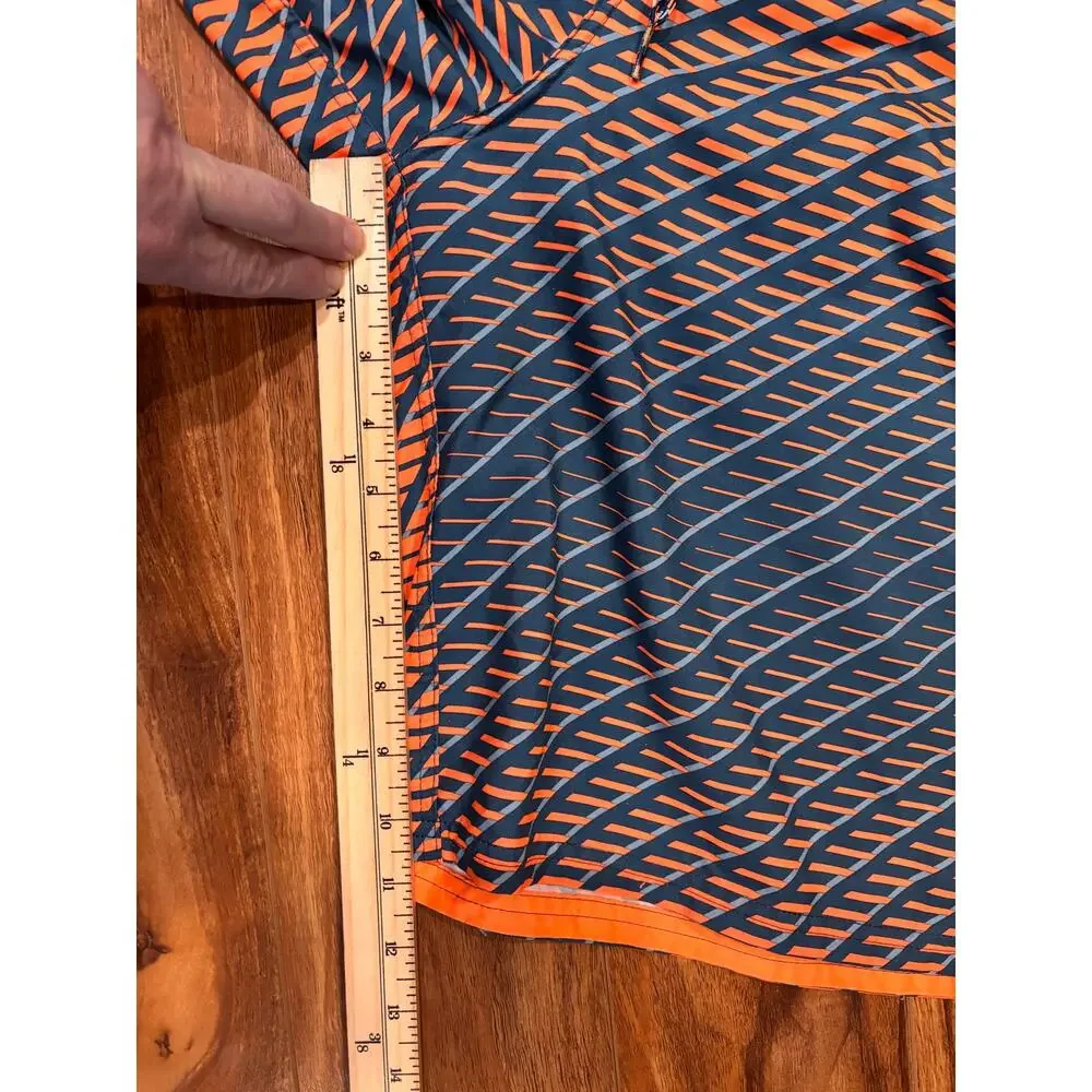 Nike swim board shorts swim trunks men’s xl orange and blue lined drawstring